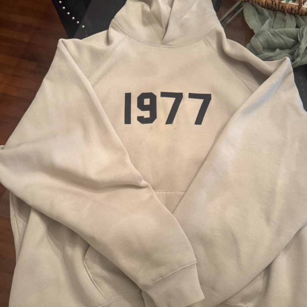 Essentials 1977 Beige Hoodie XL